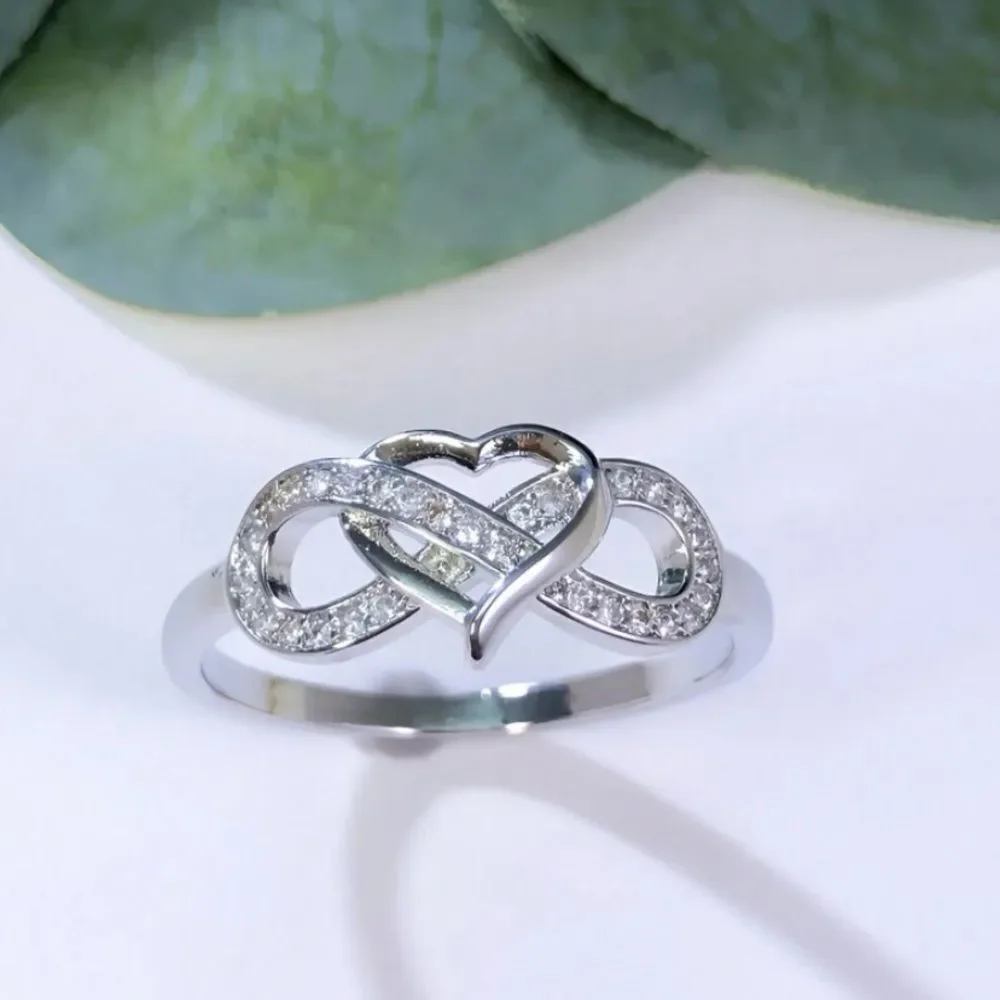 3for$20 NWT 1pc Fashionable Exquisite Infinity Symbol & Heart Shaped Ring